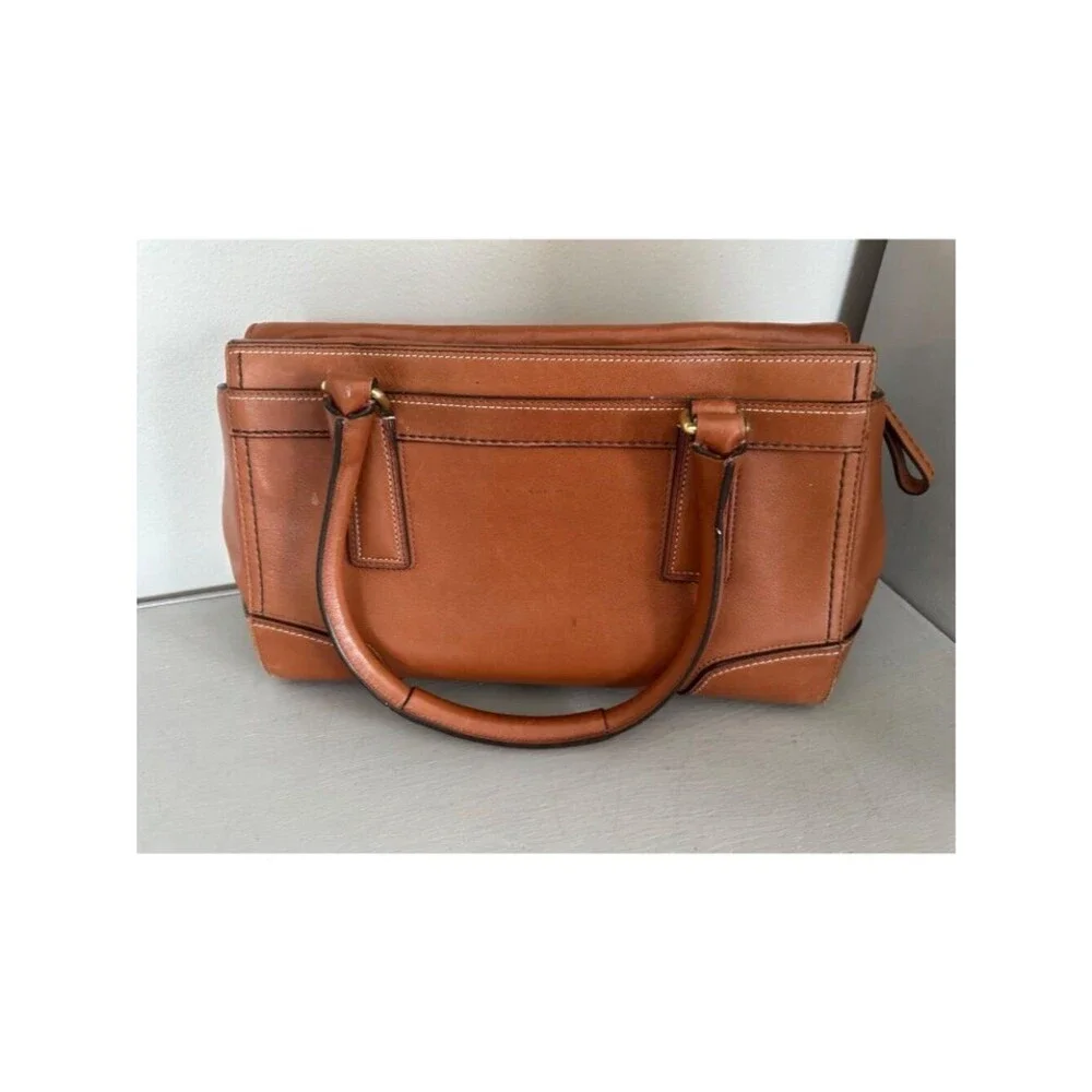 VTG Coach Hampton Acorn Leather Medium Carryall Tote Satchel 11047